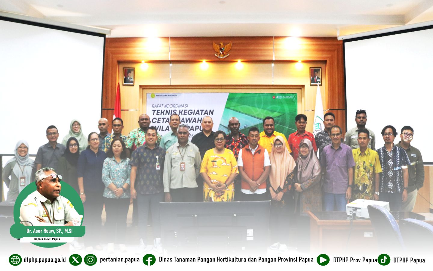 Plt. Kadis TPHP Papua Menghadiri Rakortek di BRMP Papua